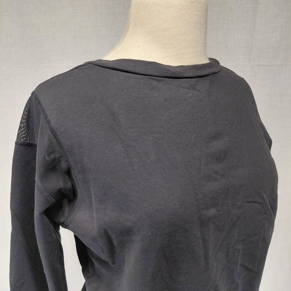 The North Face Black LS Sweatshirt w/ CrissCross Back & Mesh Arm Detail SZ S - Picture 6 of 10